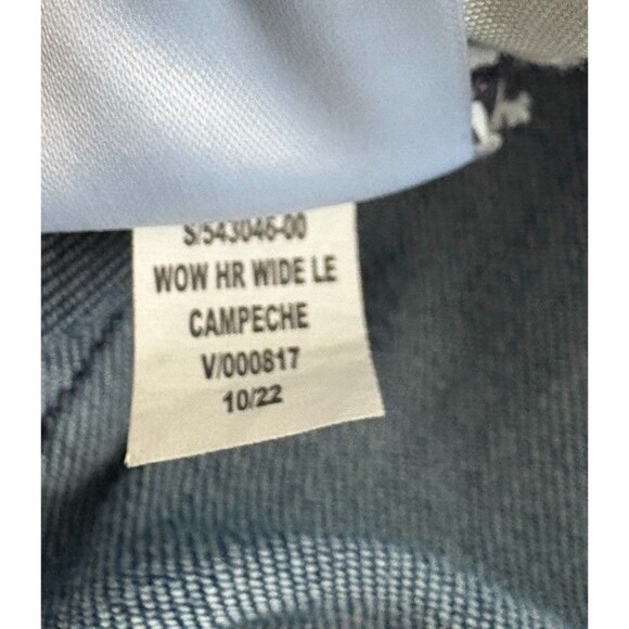 Old Navy High Rise Wow Wide Leg Jeans Women’s Size 4 Medium Wash Stretch - Picture 6 of 14